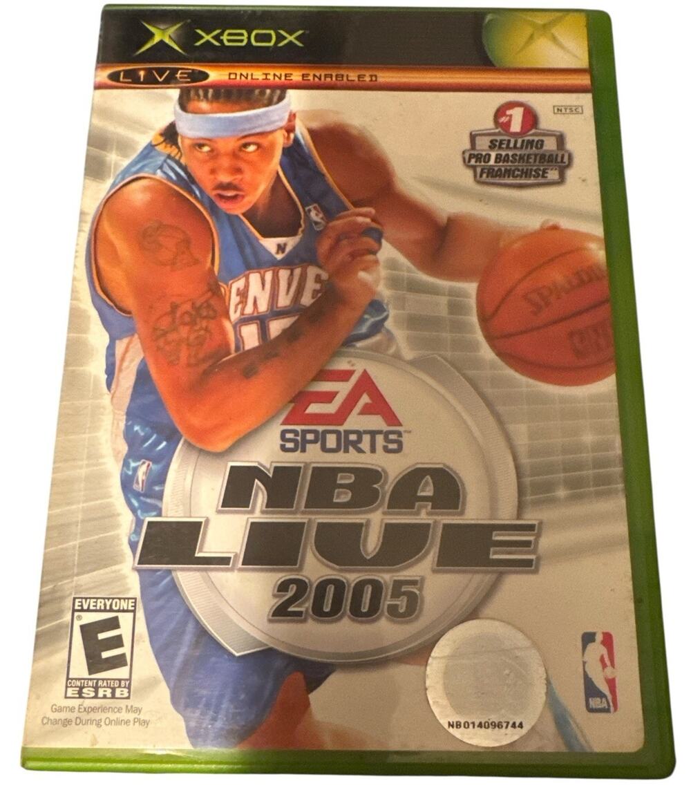 NBA Live 2005 (Microsoft Xbox, 2004) With Manual